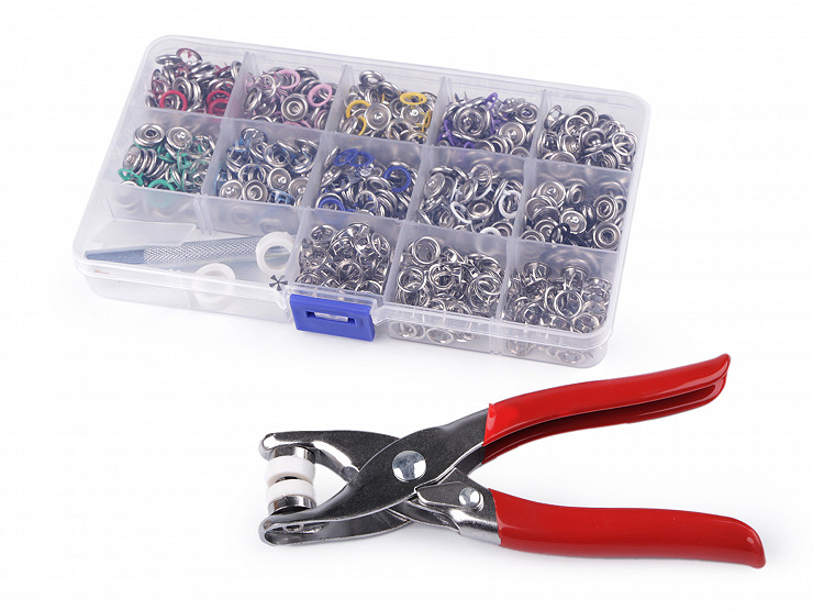 Set of Press Studs Fasteners Roland Baby with Pliers