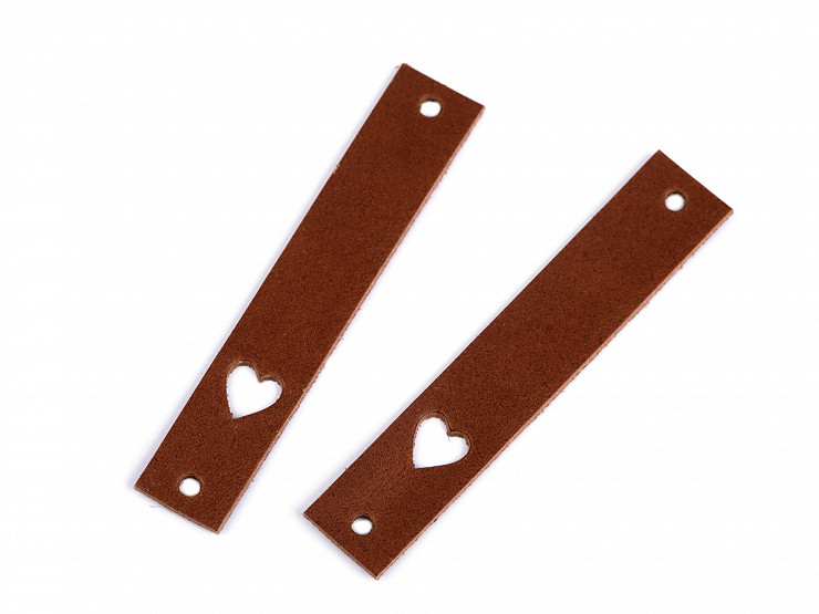 Leather Label, Heart 12x70 mm