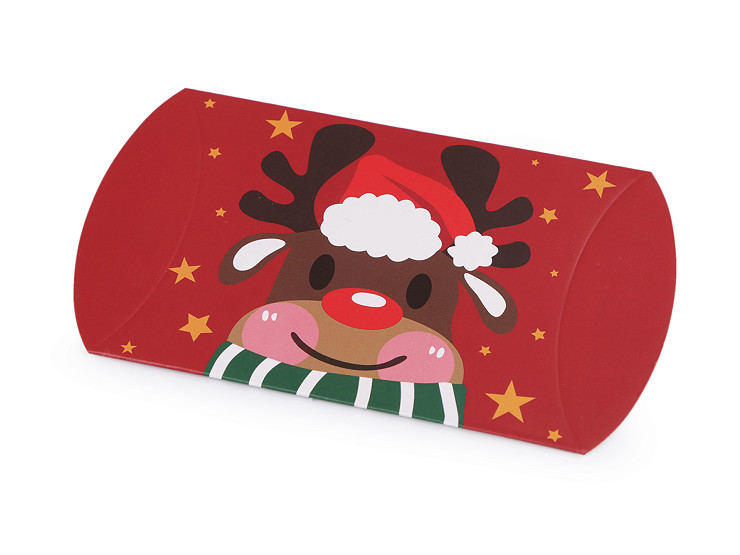 Christmas Gift Box - Reindeer, Santa Claus, Snowman, Gingerbread, Church