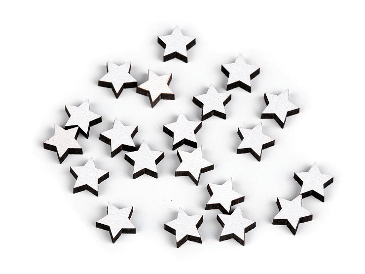 Estrella de madera en miniatura Ø10 mm