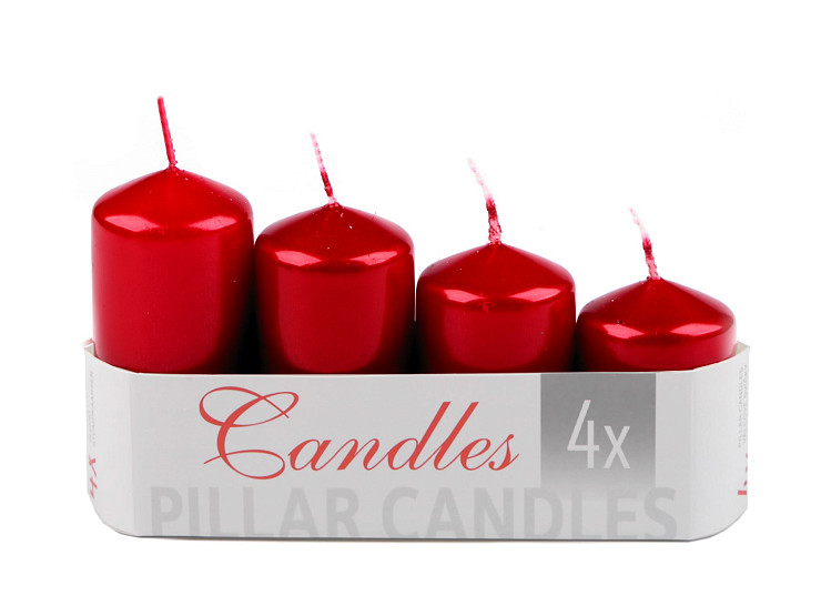 Advent Pillar Candles Ø4 cm