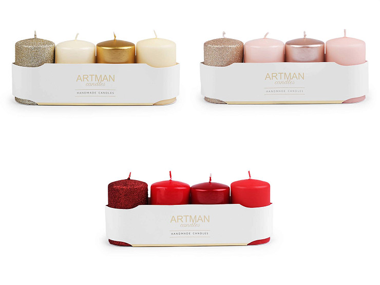 Advent candles cylinder Ø6 cm