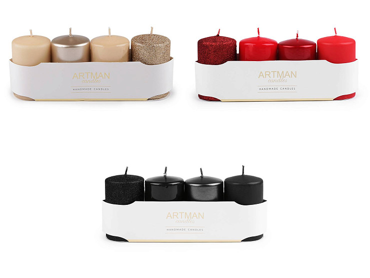 Advent candles cylinder Ø6 cm