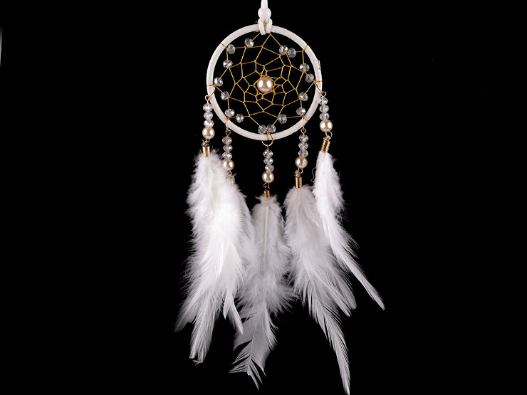Dream Catcher with Beads and Feathers