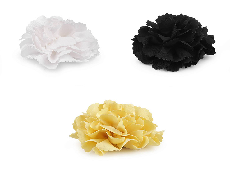 Fiore in tessuto, da cucire o incollare, dimensioni: Ø 10 cm