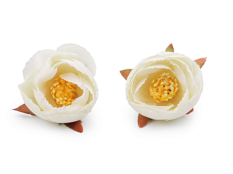 Bocciolo di fiore di ranuncolo, artificiale, dimensioni: Ø 6 cm