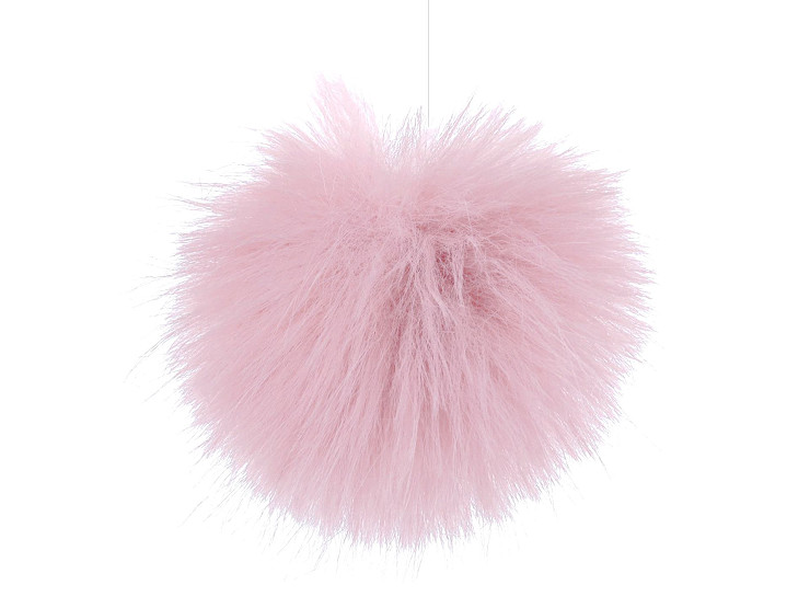 Pon Pon, in pelliccia, con passante, dimensioni: Ø 8 cm