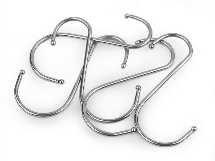 Macrame S Hooks: Silver - 5pc