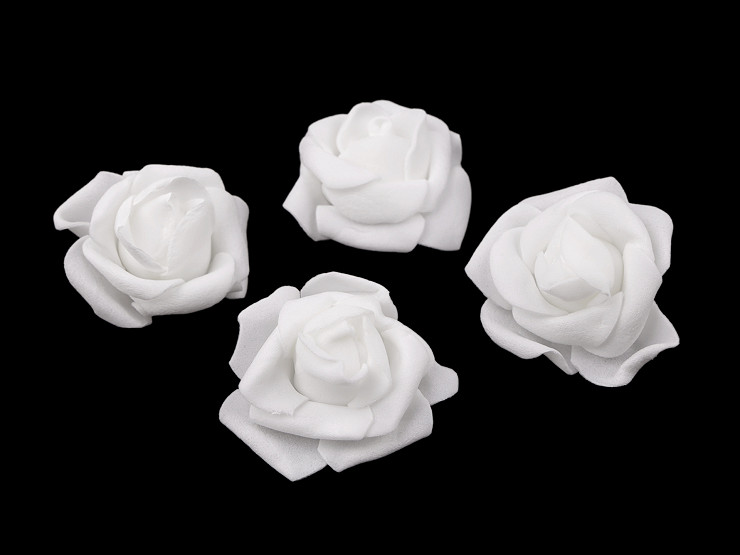Trandafir decorativ din spuma Ø4-5 cm