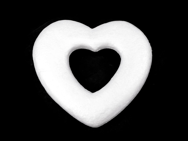 Styrofoam Heart Box for DIY 12.5x15 cm
