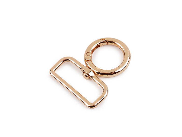 Kovová karabína otočná, prievlak 32 mm