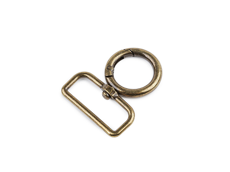 Fém forgós karabiner 32 mm-es befűző