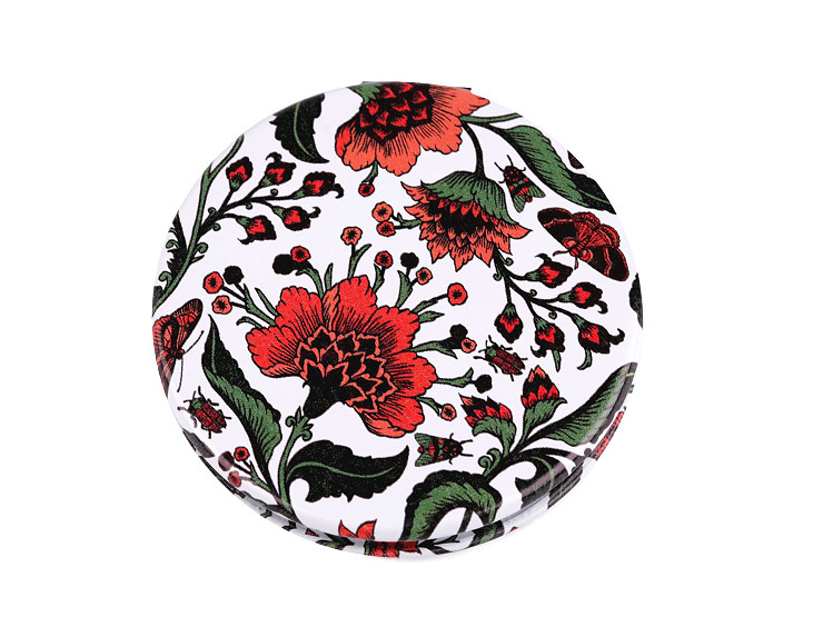 Zrkadlo kozmetické kvety