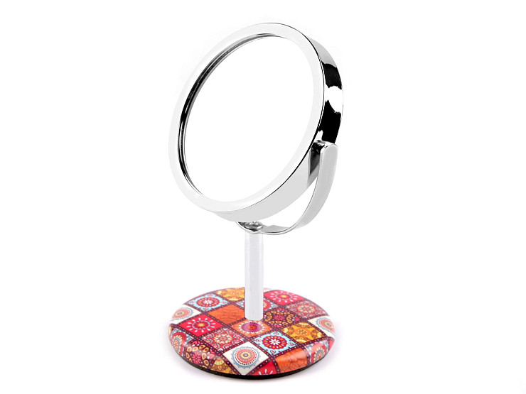 Miroir de table avec strass, Mandala