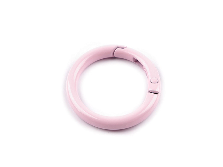O-ring a molla, clip a molla / portachiavi rotondi, verniciati, dimensioni: Ø 25 mm