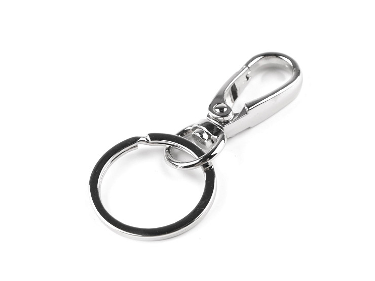 Metal Carabiner with Key Ring