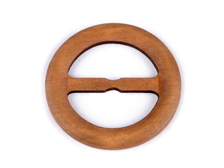 Clip/hebilla de madera para ropa y macramé, Ø60 mm