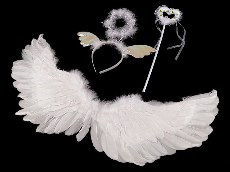Déguisement de carnaval - Ange, ailes en plumes