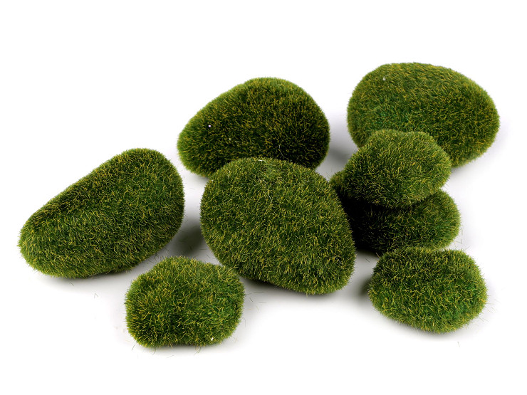 Decorative moss stones
