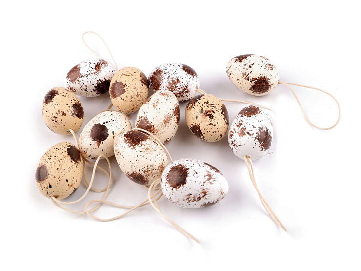 Huevos de Pascua de codorniz para colgar 