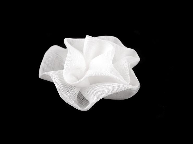 Fiore in tessuto, da cucire e incollare, dimensioni: Ø 6,5 cm