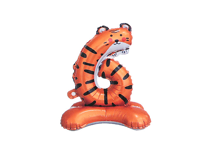 Standing inflatable birthday numbers - animals