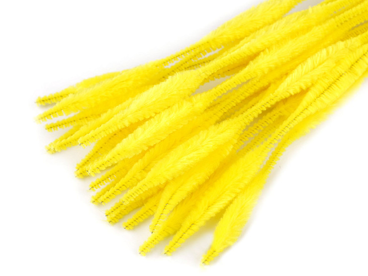 Bastoncini in filo di ciniglia, pelosi, dimensioni: Ø 5 - 10 mm, lunghezza: 30 cm