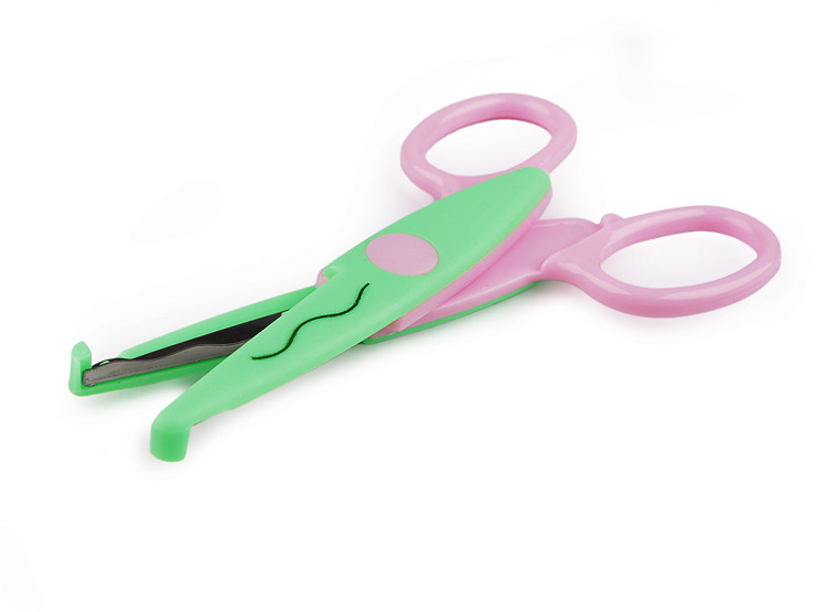 Ciseaux pour enfants avec lame et dentelures créatives, longueur 13 cm