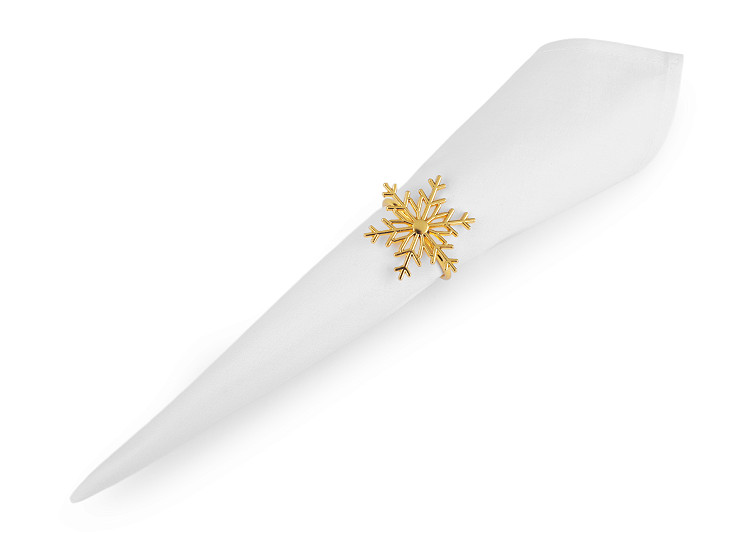 Metal Christmas napkin ring, snowflake
