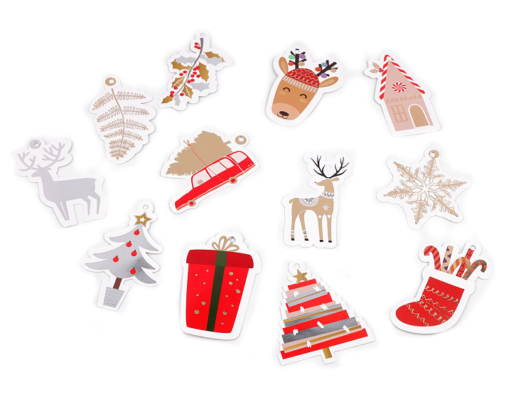 Christmas paper tag / name tag for gifts