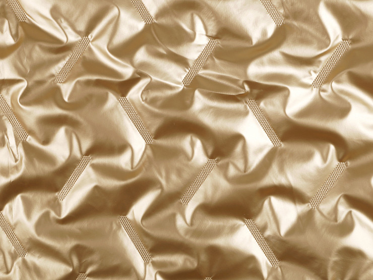 Gesteppter Raschelstoff gefüttert