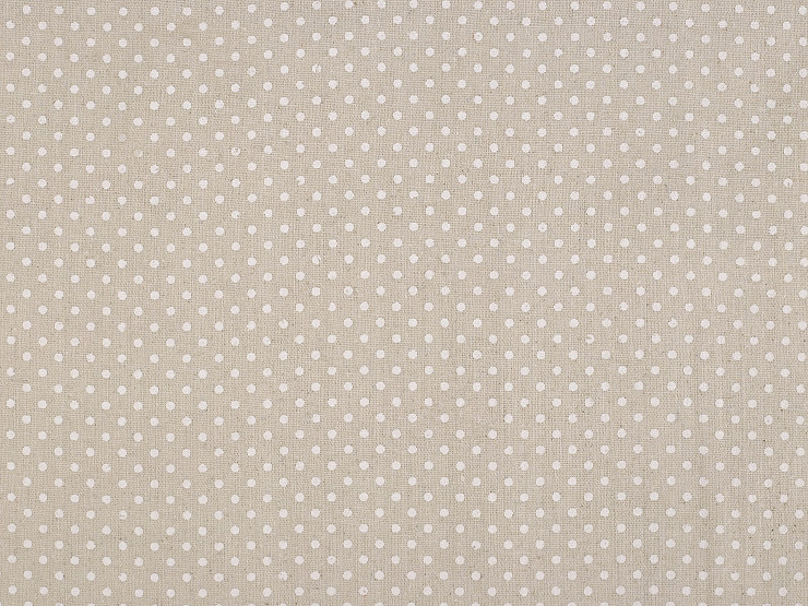 Cotton Llinen Imitation / Canvas, Polka Dot, coarser
