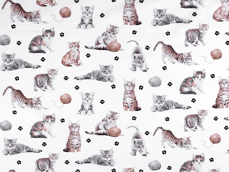 Cotton Fabric / Canvas, Cats
