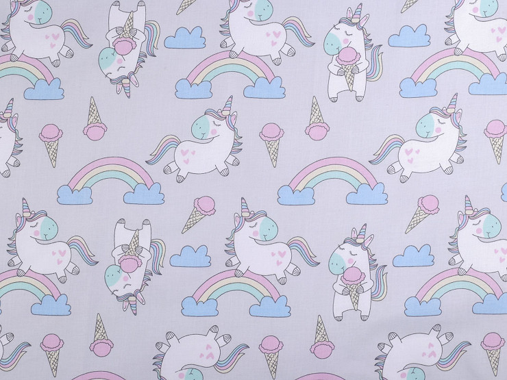 Cotton Fabric / Canvas, Unicorn