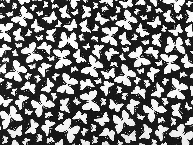 Tessuto di cotone / tela, motivo: farfalla