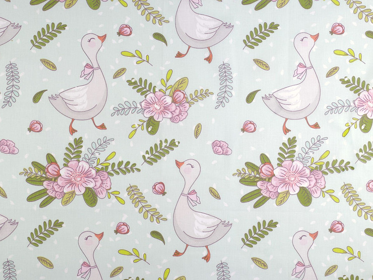 Tissu/Toile en coton, Oies