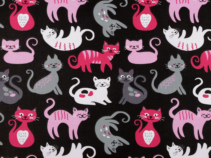 Pamut anyag / vászon macska