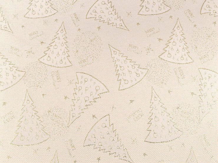 Christmas jacquard fabric with lurex