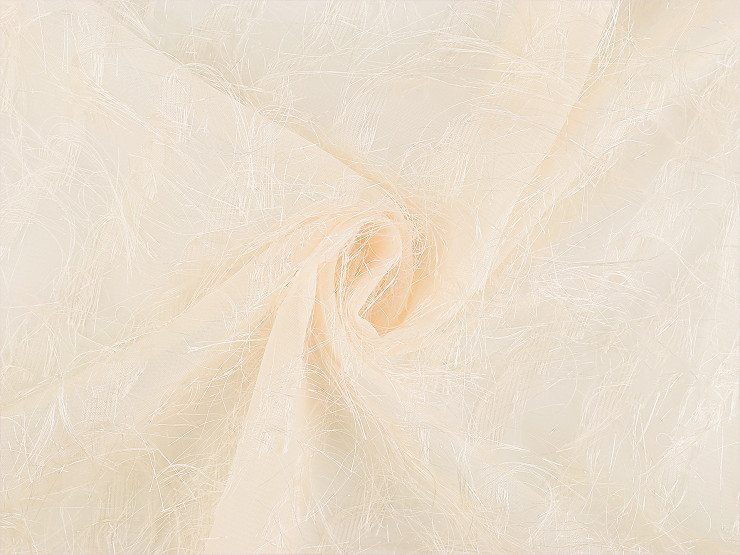 Chiffon mit dekorativem Garn mit metallischem Effekt
