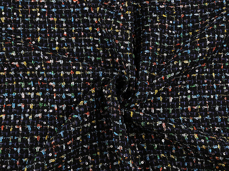 Tessuto per abiti / vestiti con piccole paillette, tweed