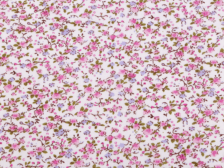 Cotton fabric, small flowers