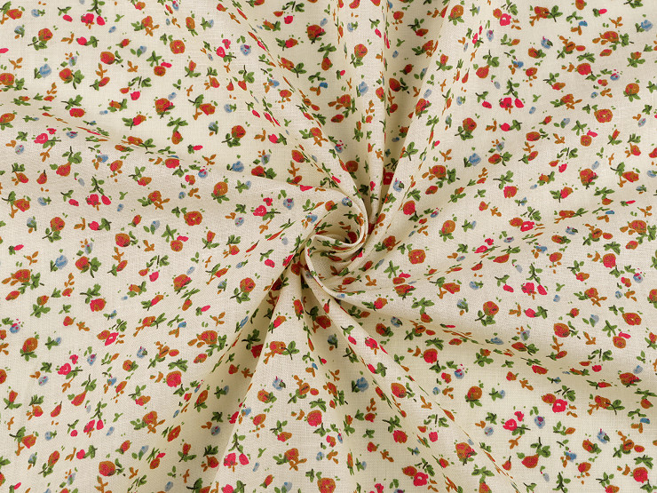 Tissu/Toile de coton, Petites Fleurs