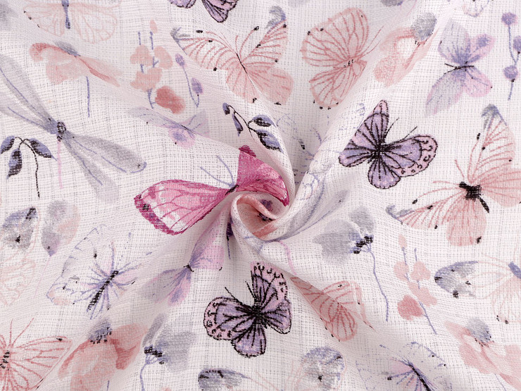 Cotton cloth / muslin fabric, butterflies