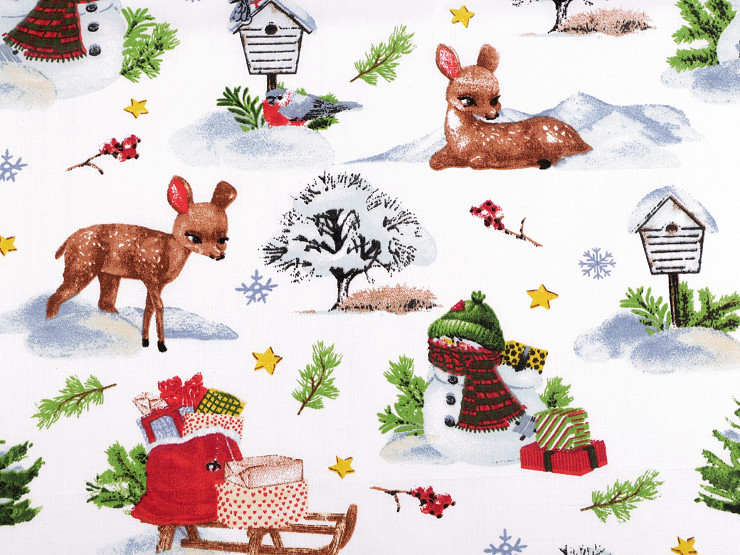 Christmas cotton fabric / canvas