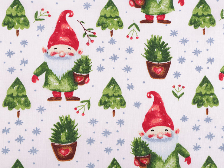 Christmas Cotton Fabric / Canvas, Elf 