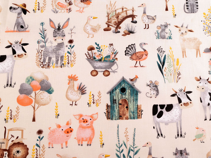 Cotton fabric / canvas, pets