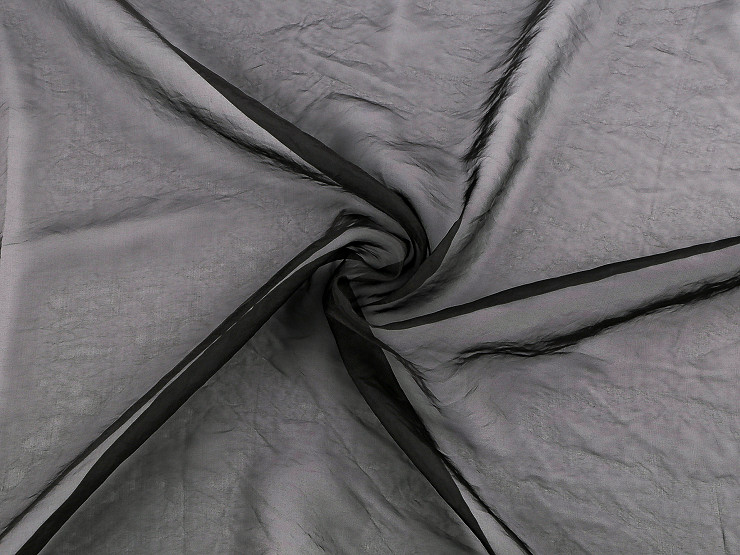 Organza dekorační / oděvní matná, krešovaná