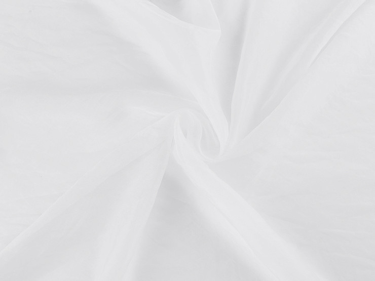 Organza dekorační / oděvní matná, krešovaná