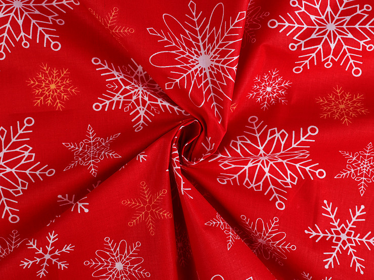Tkanina bawełniana / płótno śnieżynki