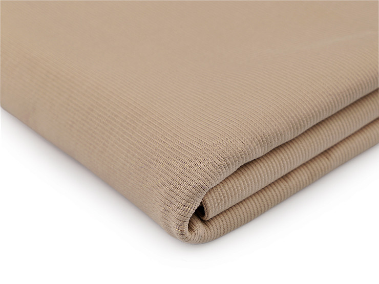 Úplet bavlněný elastický žebrovaný - tunel